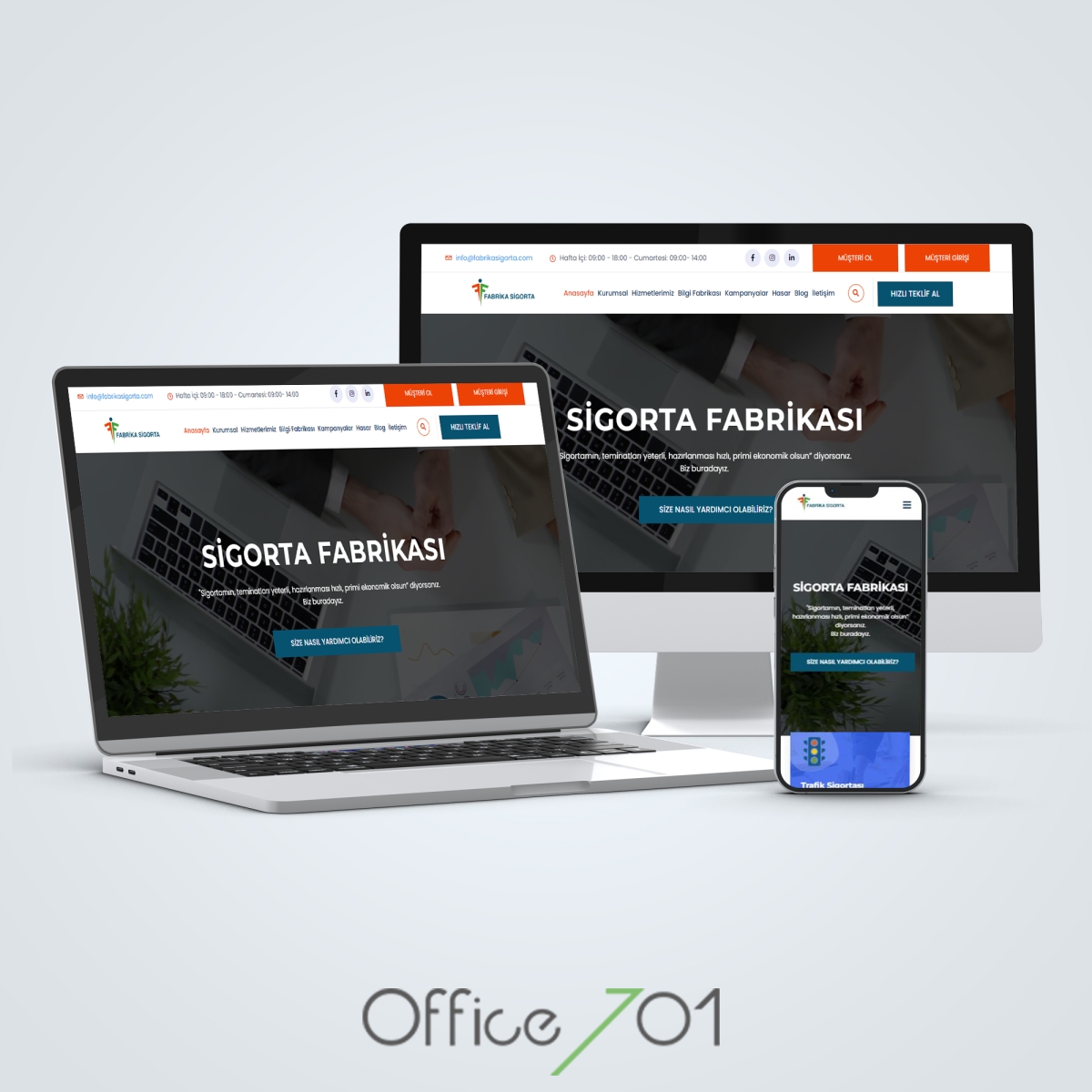 Rıdvan Daşdelen | Corporate Website | Fabrika Sigorta | Insurance Website Design