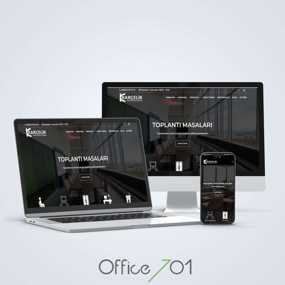 Rıdvan Daşdelen | Corporate Website | Karçelik Office Furniture Website Design